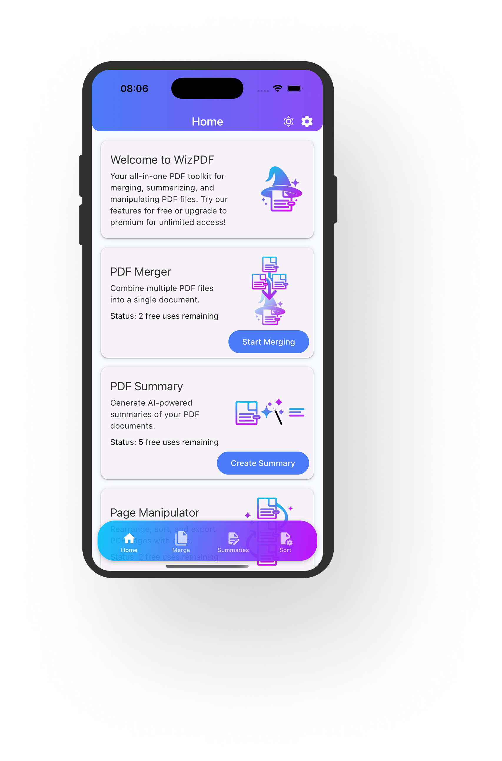 WizPDF App Preview